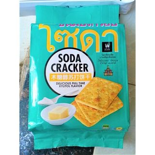 Bánh quy lạt Soda Cracker ăn kiêng healthy Thái Lan 400g, ăn vặt phù hợp người tiểu đường
