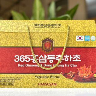 Nước Hồng Sâm Đông Trùng Hạ Thảo 365 HANSUSAM (70ml x20 gói)