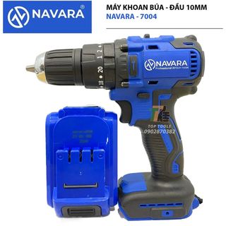 Máy khoan pin, máy khoan cầm tay NAVARA 7004 động cơ không chổi than