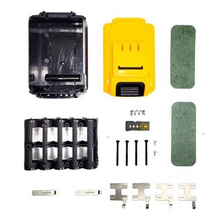 Vỏ pin, mạch bảo vệ pin 20v 10 cell có đèn led báo pin