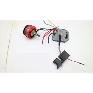 Linh kiện máy siết bulong Makita 3 đèn không chổi than, mạch điều khiển, công tắc điều tốc, cuộn dây Stato, Rotor