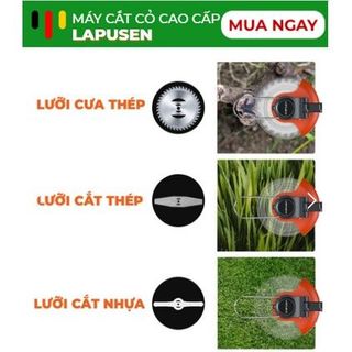 Máy cắt cỏ dùng pin cầm tay 2 pin khủng 15000mah máy tỉa cành cầm tay LAPUSEN động cơ mạnh 1800w Bảo hành 12 tháng