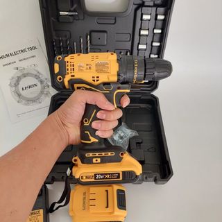 Máy khoan pin Dewalt 20v 3 chế độ - 35 cấp trượt tặng kèm phụ kiện 24 chi tiết