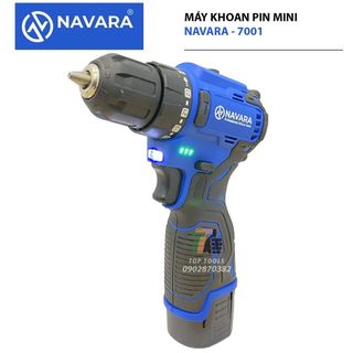 Máy khoan pin Navara 7001 động cơ không chổi than pin 18v