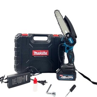 Máy cưa xích dùng pin, máy cưa xích cầm tay MAKITA 199v cắt gỗ tỉa cành cực bén