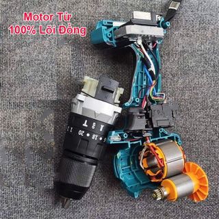 Máy khoan pin Makita 199v cầm tay, pin 10 cell, động cơ không chổi than, 100% dây đồng