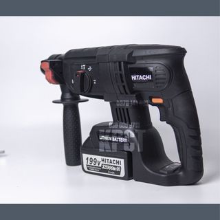 Máy khoan bê tông pin Hitachi 199v động cơ không chổi than, khoan bê tông 3 chức năng hàng cao cấp, bảo hành 12 tháng