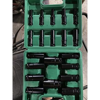 Bộ đầu khẩu dài, đầu tuýp 1/2 Inch 20 món dùng cho máy siết bulong 8-32, hàng cao cấp chống han rỉ chống vỡ