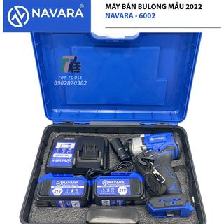 Máy siết bulong NAVARA NVR 6002, máy bắn bulong chính hãng đầu 2 trong 1, lực siết 380n.m