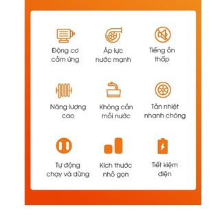 Máy rửa xe cao áp mạnh mini gia đình máy rửa xe ô tô tưới cây vê sinh điều hòa nhà cửa chỉnh áp 2900W bảo hành 24 tháng