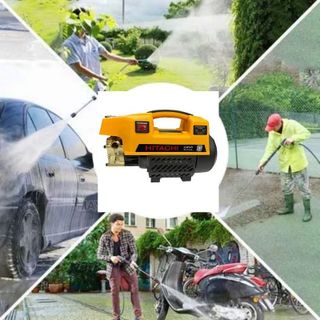 Máy rửa xe cao áp mạnh mini gia đình máy rửa xe ô tô tưới cây vê sinh điều hòa nhà cửa chỉnh áp 2900W bảo hành 24 tháng