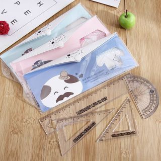 Sét 4 chi tiết thước kẻ e ke