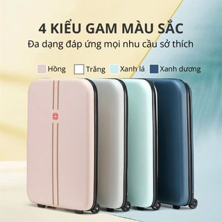 Vali du lịch xếp gọn tiết kiệm không gian Kachi MK355 size 20" / 24" với 4 màu giá sỉ