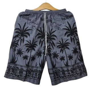 [HCM] Quần Short Nam Lưng Thun Đi Biển Chất Dù Tối Màu In Họa Tiết Cây Dừa FreeSize Từ 50 - 75kg