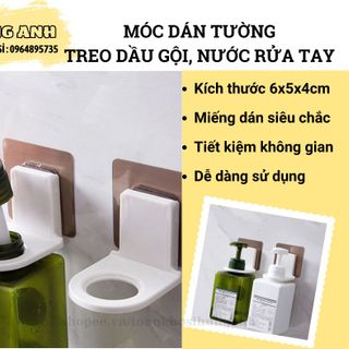 Móc Dán Tường Treo Chai Dầu Gội, Sữa Tắm, Nước Rửa Tay, Tiết Kiệm Không Gian HA108 giá sỉ