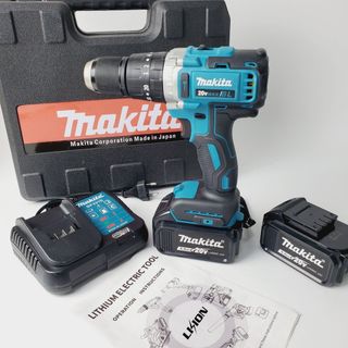 Máy khoan pin Makita 20v cầm tay hàng cao cấp, khoan pin 3 chức năng, động cơ không chổi than