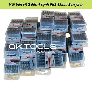 Mũi bắn vít 2 đầu 4 cạnh PH2 Berrylion