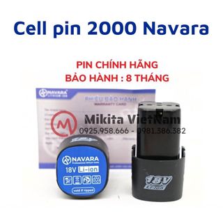 Pin 4 cell Navara 18v chính hãng bảo hành 8 tháng