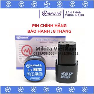 Pin 4 cell Navara 18v chính hãng bảo hành 8 tháng