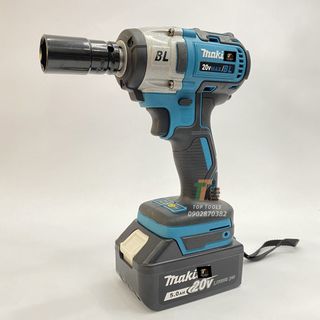 Máy siết bulong Makita, máy bắn bulong động cơ không chổi than sử dụng chân pin phổ thông