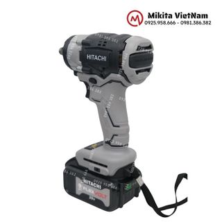 Máy siết bulong Hitachi 20v, động cơ không chổi than tặng đầu bắn tôn đầu bắn vít khẩu 22