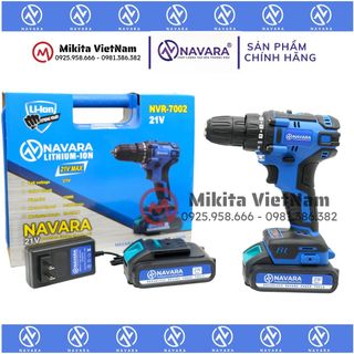Máy khoan pin NAVARA 7002 21v không chổi than hàng chính hãng