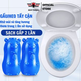 Lọ viên thả bồn cầu hình HEO/GẤU khử mùi tẩy sạch mảng bám toilet - Huy Tưởng