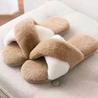 Dép Bông Đi Trong Nhà Chữ X
