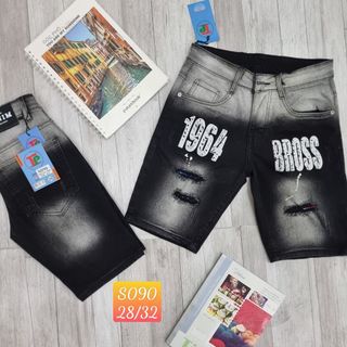 Quần Short Jean Cotton Nam Vải Co Dãn, Đơn Giản Năng Động