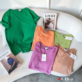 Áo thun tay lỡ cổ tim form rộng vải cotton khô loại 1 hàng đẹp giá gốc tận xưởng hàng sẵn số lượng lớn