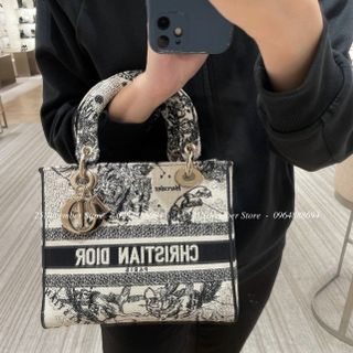 Túi Xách Nữ- Di. Or -Size 24cm -Màu Kem Hổ -Bán Sỉ-Bán Buôn
