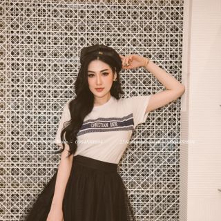 Túi Xách Nữ- Di. Or -Size 24cm -Màu Kem Hổ -Bán Sỉ-Bán Buôn