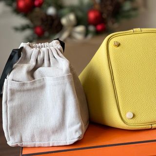 Túi Xách Nữ- Her. Mes Picotin -Size 18cm -Màu Vàng -Bán Sỉ-Bán Buôn