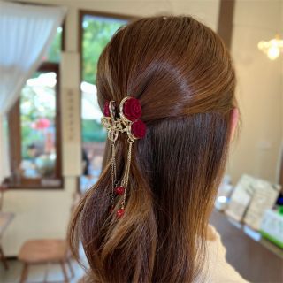 KẸP TÓC HOA HỒNG