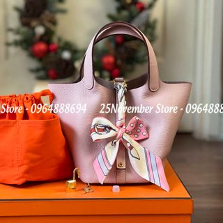 Túi Xách Nữ- Her. Mes Picotin -Size 18cm -Màu Tím -Bán Sỉ-Bán Buôn