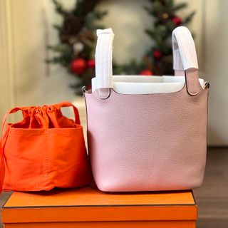Túi Xách Nữ- Her. Mes Picotin -Size 18cm -Màu Tím -Bán Sỉ-Bán Buôn