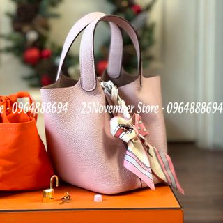Túi Xách Nữ- Her. Mes Picotin -Size 18cm -Màu Tím -Bán Sỉ-Bán Buôn