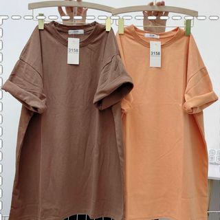 Áo thun tay lỡ cổ tròn form rộng trơn 3158 vải cotton khô loại 1 cao cấp xịn sò hàng sẵn số lượng lớn giá tận xưởng