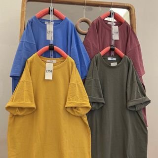 Áo thun tay lỡ cổ tròn form rộng trơn 3158 vải cotton khô loại 1 cao cấp xịn sò hàng sẵn số lượng lớn giá tận xưởng