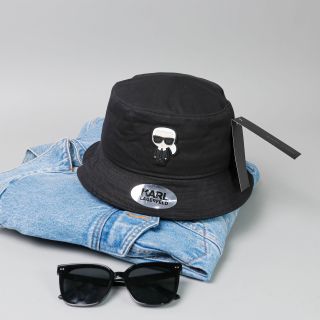 Mũ nón bucket Karl Lagerfeld 2022 chất vải cotton Hàn Quốc cao cấp, nón kết Unisex freesize, logo in nổi 3D