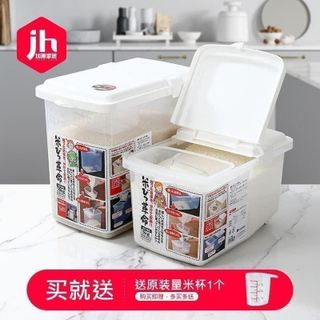 Thùng gạo 10kg nắp bật có bánh xe