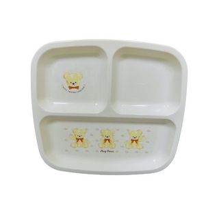 Khay ăn chia 3 ngăn cho bé Nakano (mẫu gấu mới)