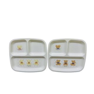 Khay ăn chia 3 ngăn cho bé Nakano (mẫu gấu mới)