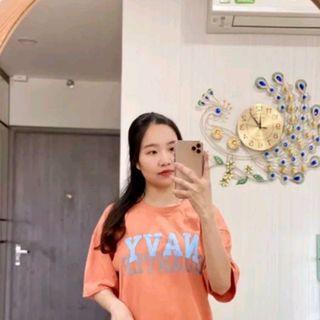 Áo thun nữ cổ tròn tay lỡ form rộng vải thun cotton nhiều màu khô loại 1 dày dặn xịn sò giá gốc tận xưởng hàng sẵn số lượng lớn
