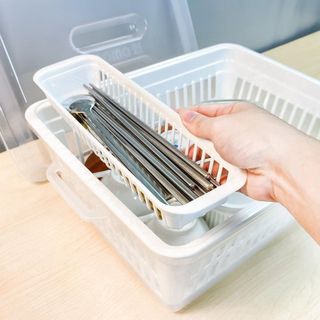 Rổ úp bát đĩa có nắp Inomata nhập khẩu từ Nhật Bản