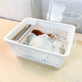 Rổ úp bát đĩa có nắp Inomata nhập khẩu từ Nhật Bản