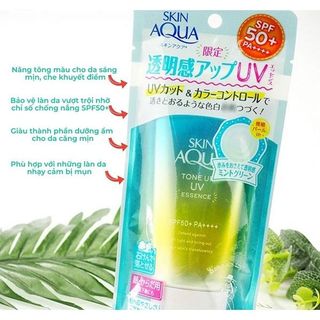 Kem chống nắng Skin Aqua Tone Up cho da nhạy cảm, hàng nội địa Nhật