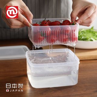 Hộp nhựa đựng thực phẩm 2 lớp 1,1L Nakaya