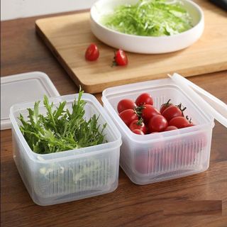 Hộp nhựa đựng thực phẩm 2 lớp 1,1L Nakaya