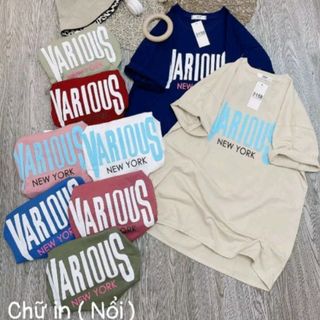 Áo thun nữ cổ tròn tay lỡ form rộng thun cotton khô loại 1 dày dặn xịn sò đẹp giá gốc tận xưởng hàng sẵn số lượng lớn